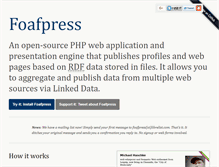 Tablet Screenshot of foafpress.org